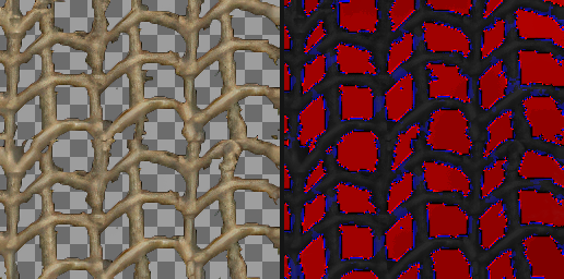 T050 HD texture and alpha differences