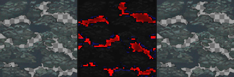 T018 HD texture and alpha differences
