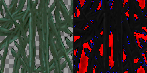 T048 HD texture and alpha differences