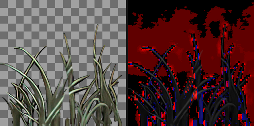 T074 HD texture and alpha differences