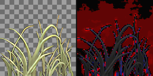 T036 HD texture and alpha differences