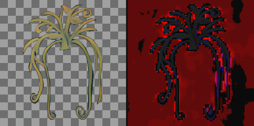 T069 HD texture and alpha differences