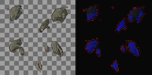 T078 HD texture and alpha differences