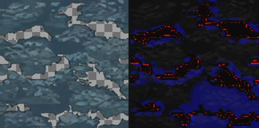 T016 HD texture and alpha differences